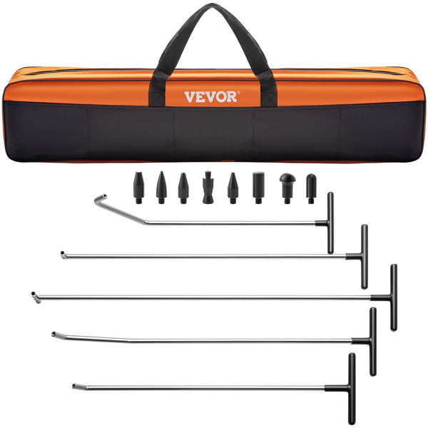 Vevor Rods Dent Puller Stainless Steel Paintless Repair Kits Hail Removal 13 Pcs Dent Repair Kits & Tools