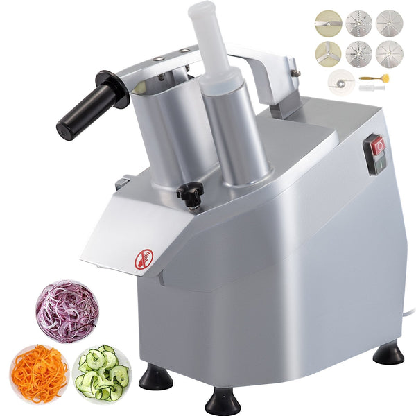 Vevor Vegetable Cutter Commercial Food Processor 6 Cutting Disks Peelers & Slicers