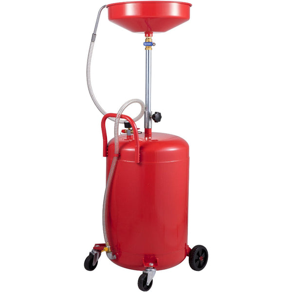 Vevor Waste Oil Drain Tank Portable 20 Gallon Air Operated Drainer Fuel Funnels