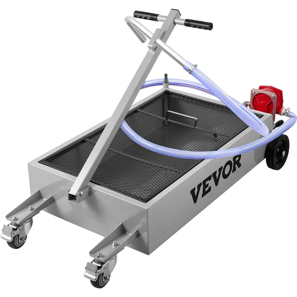 Vevor Low Profile Oil Drain Pan Truck 57 With Pump Hose Casters Placeholder