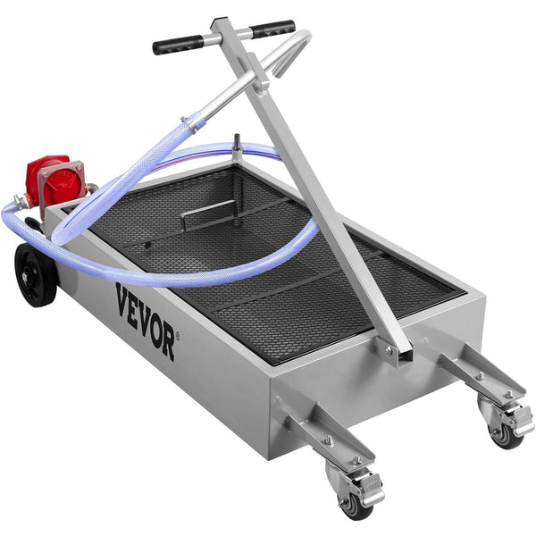 Vevor Low Profile Oil Drain Pan Truck 57 With Pump Hose Casters Placeholder