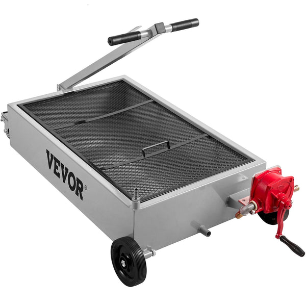 Vevor Low Profile Oil Drain Pan Truck 57 With Pump Hose Casters Placeholder