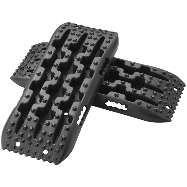 Vevor 2Pcs Traction Boards With Pp For Mud Snow Sand Storage Bag Short Black Recovery Tracks
