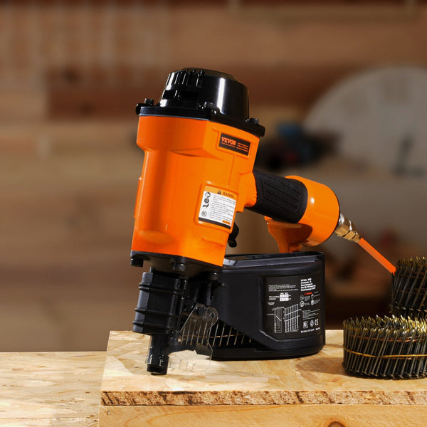 Vevor Mcn70 Coil Siding Nailer 45Mm To 70Mm 15 Degree Pneumatic Gun Nail & Staple Guns