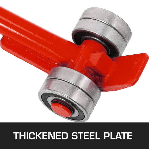 Vevor Prylever Bar 3T Capacity Steel Lever Heavy Duty With Wheels 1.8 M Length Handle Other Hand Tools