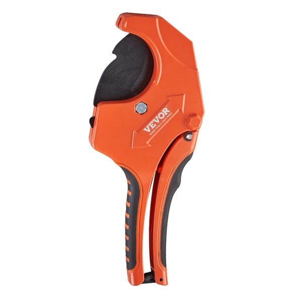 Vevor Pvc Pipe Cutter 0 2 1/2" O.D. Ratcheting Heavy Duty Tube Cutting Tool With Spare Sk5 Blade For Cpvc Pp Pex Rubber Hoses Other Pipe Tools