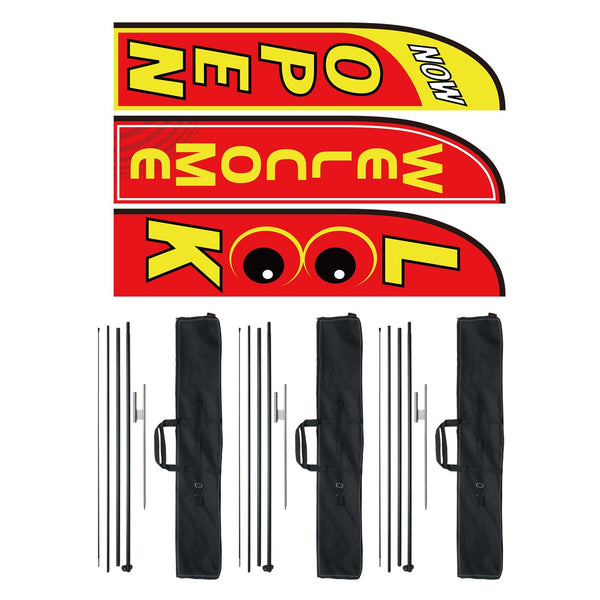Vevor Open For Business Advertising Feather Kit Look Welcome Flags