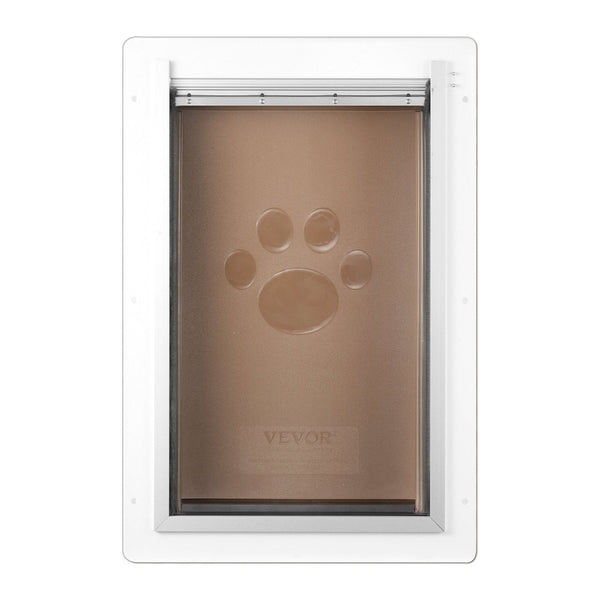 Vevor Pet Door 31.2 X 43.5 Cmmetalframe With Lock And3 Flap System Weatherproof Doggy Easy To Install Interior Or Exterior Walls Suitable For Cat Dogg