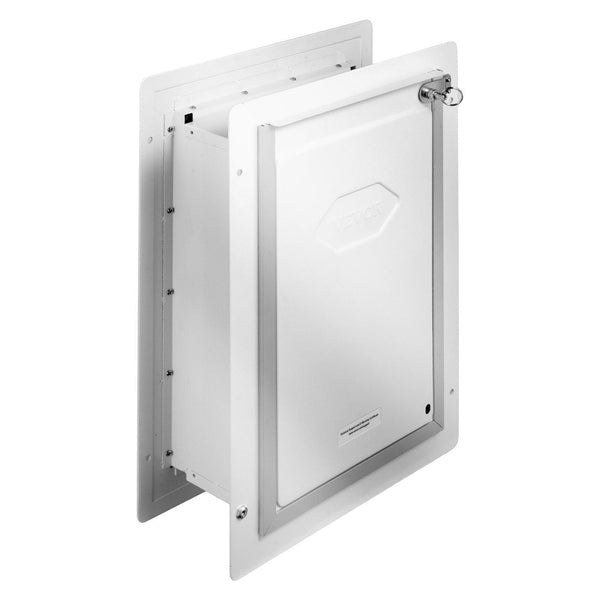 Pet Door 23.6 X 33.5 Cmametalaframe With Lock Anda3 Flap System Weatherproof Doggy Easy To Install Interior Or Exterior Walls Suitable For Cat Doggie