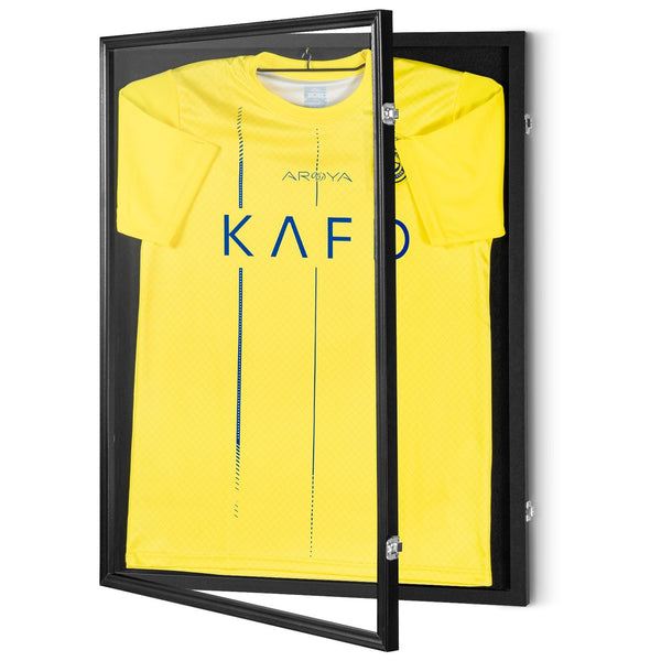 Vevor 2Pcs Jersey Display Frame Case 590 X 790 40 Mm Large Lockable Sport Shadow Box With 98% Uv Protection Glass And Hangers For Baseball Basketball