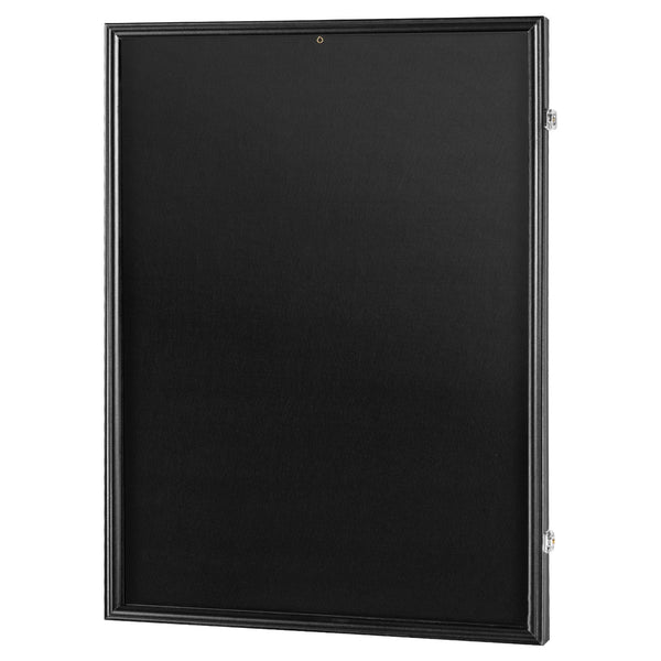 Vevor Jersey Display Frame Case 610 X 812 40 Mm Large Lockable Sport Shadow Box With 98% Uv Protection Pc Glass And Hangers For Baseball Basketball Fo