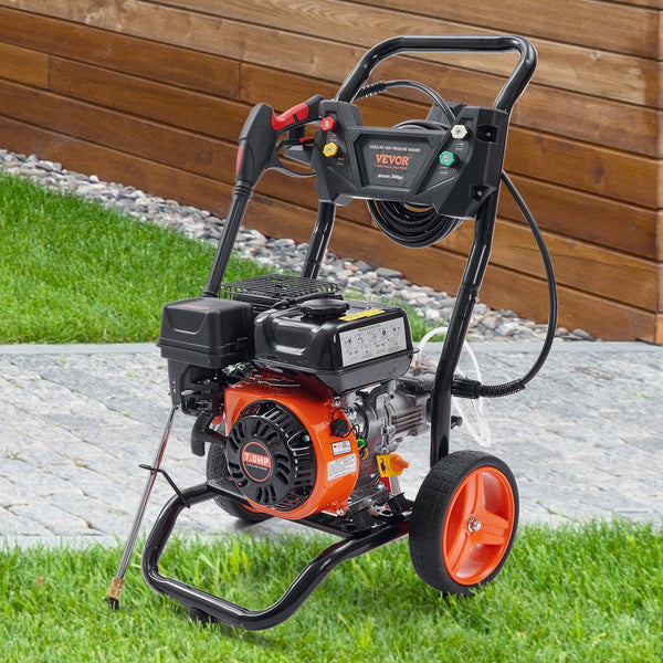 Vevor Gas Pressure Washer Powered 3400 Psi 2.6 Gpm 210Cc 5 Nozzles Pressure Washers