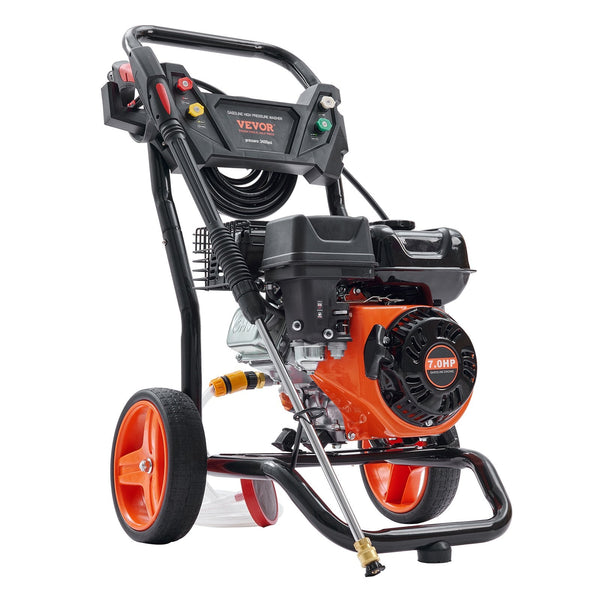 Vevor Gas Pressure Washer Powered 3400 Psi 2.6 Gpm 210Cc 5 Nozzles Pressure Washers