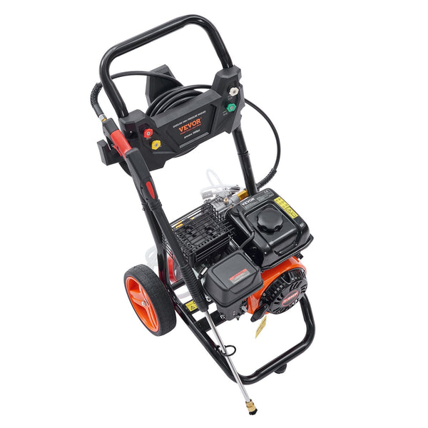 Vevor Gas Pressure Washer Powered 3400 Psi 2.6 Gpm 210Cc 5 Nozzles Pressure Washers