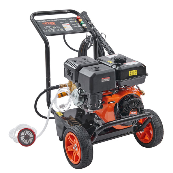 Vevor Gas Pressure Washer Powered 4400 Psi 4.0 Gpm 390Cc 5 Nozzles Pressure Washers