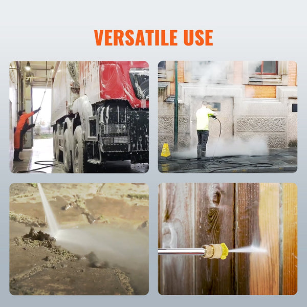 Vevor Gas Pressure Washer Powered 4400 Psi 4.0 Gpm 390Cc 5 Nozzles Pressure Washers