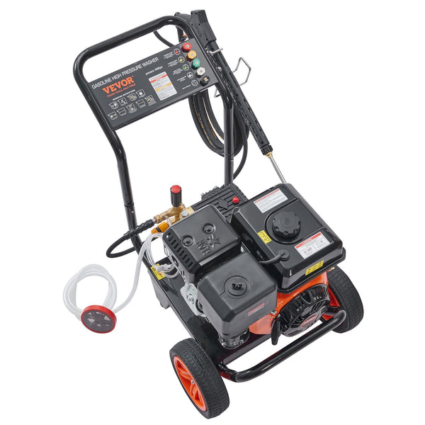 Vevor Gas Pressure Washer Powered 4400 Psi 4.0 Gpm 390Cc 5 Nozzles Pressure Washers