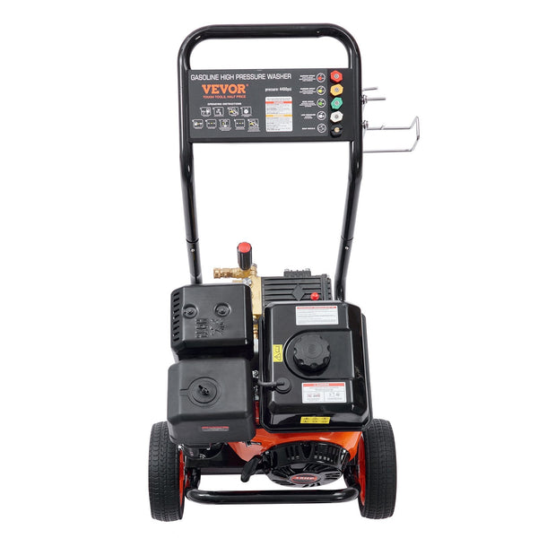 Vevor Gas Pressure Washer Powered 4400 Psi 4.0 Gpm 390Cc 5 Nozzles Pressure Washers