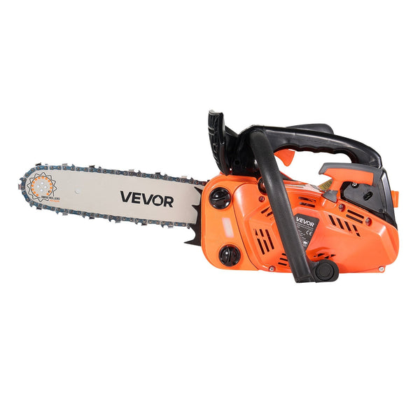 25 Cc Gas Chainsaw 305 Mm Powered 0.75 Kw Saw With Non Slip Handle Dual Fuel Tanks For Wood Cutting Tree Trimming And Land Clearing Chainsaws