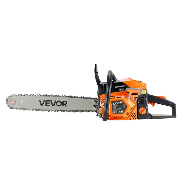 25 Cc Gas Chainsaw 305 Mm Powered 0.75 Kw Saw With Non Slip Handle Dual Fuel Tanks For Wood Cutting Tree Trimming And Land Clearing Chainsaws