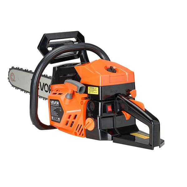 25 Cc Gas Chainsaw 305 Mm Powered 0.75 Kw Saw With Non Slip Handle Dual Fuel Tanks For Wood Cutting Tree Trimming And Land Clearing Chainsaws