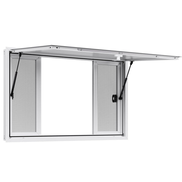 Vevor Aluminum Alloy Concession Window 4 Sliding Food Truck Windows