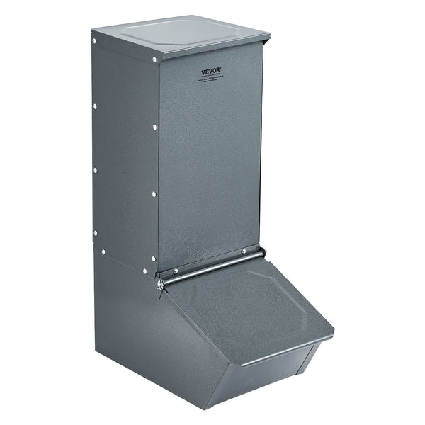 Hog Feeder 2.2 Bushel Metal Double Door Pig Feeding Up To 5 Hogs Small Animal Supplies