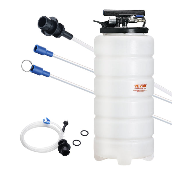 Vevor Fluid Extractor 15 Liters Capacity Pneumatic/Manual Oil Changer Vacuum With Dipstick And Liquid Suction Hose Pump For Automotive Fluids Evacuati