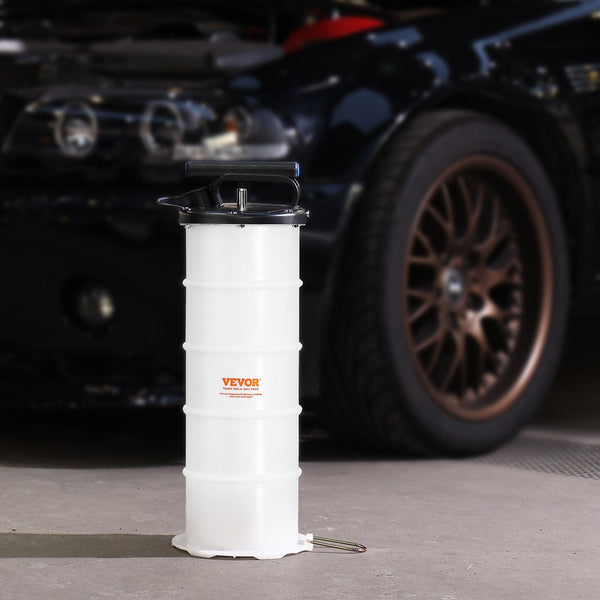 Vevor Fluid Extractor 6.5 Liters Capacity Manual Hand Operated Oil Changer Vacuum With Dipstick And Suction Hose Pump For Automotive Fluids Evacuation