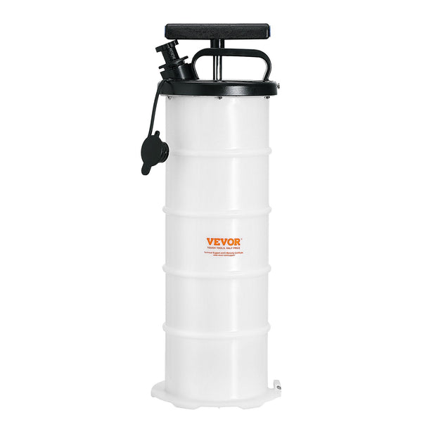 Vevor Fluid Extractor 6.5 Liters Capacity Manual Hand Operated Oil Changer Vacuum With Dipstick And Suction Hose Pump For Automotive Fluids Evacuation