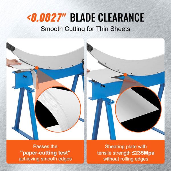 Vevor 800Mm Manual Hand Plate Shear For Metal Sheet Processing Benchtop Cutter With Q235 Material Crafts Thick Steel Crafting Heavy Duty Roll Press Ma