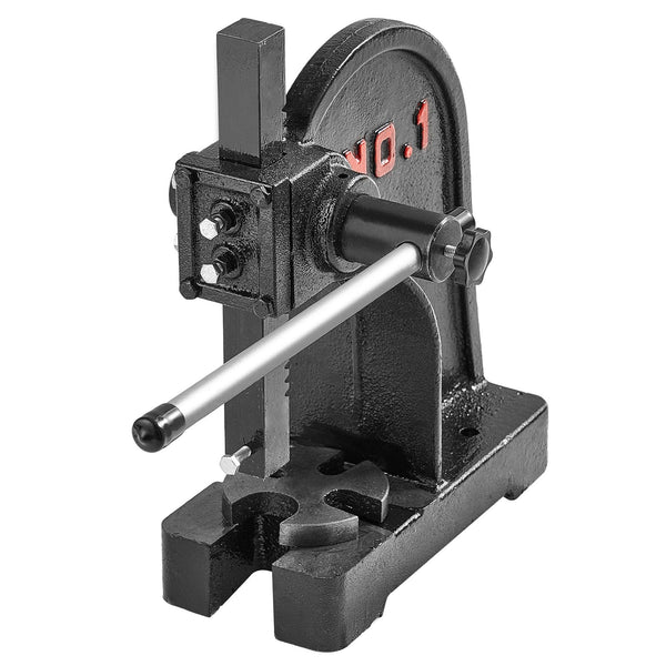 Vevor Arbor Press 1 Ton Manual 5.9" Maximum Height Cast Iron Heavy Duty Desktop Precision Hand For Stamping Bending Stretching Forming Other Power Too