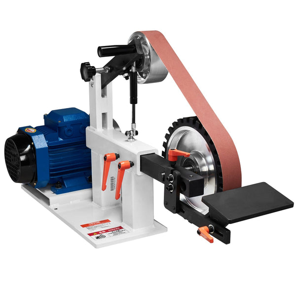 Vevor Belt Grinder Sander 72 X 2 Inch Variable Speed Polisher With Vfd 1500W 2Hp Polishing Grinding Machine 3 Moulds & 3Pcs Sanding Belts For Metalwor
