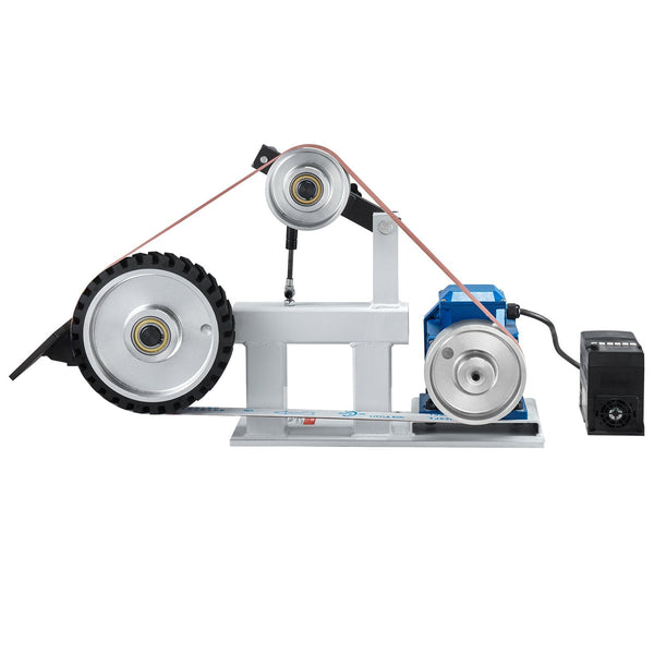 Vevor Belt Grinder Sander 72 X 2 Inch Variable Speed Polisher With Vfd 1500W 2Hp Polishing Grinding Machine 3 Moulds & 3Pcs Sanding Belts For Metalwor