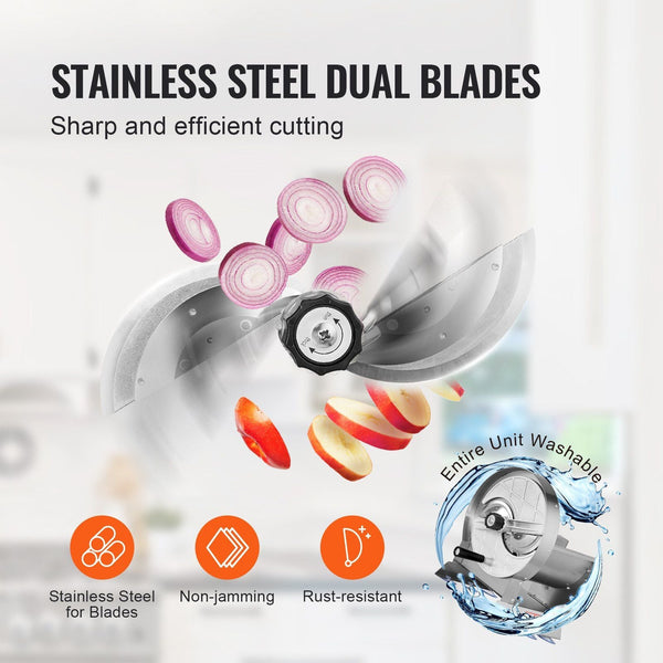 Manual Vegetable Fruit Slicer 0 0.5"/0 12Mm Thickness Adjustable Commercial Machine Stainless Steel Food Cutter Slicing With Spare Blades For Potato C
