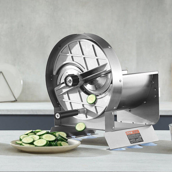 Manual Vegetable Fruit Slicer 0 0.5"/0 12Mm Thickness Adjustable Commercial Machine Stainless Steel Food Cutter Slicing With Spare Blades For Potato C