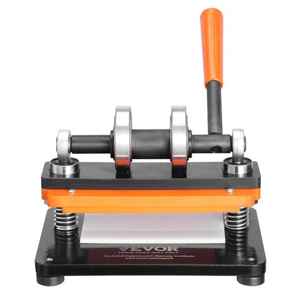 Leather Cutting Machine 7.1 X 3.9 In Embossing Plate Manual Die Cutter 0.47 Pressure Stroke Dual Guide Shafts For Various Of Materials Other Leather T