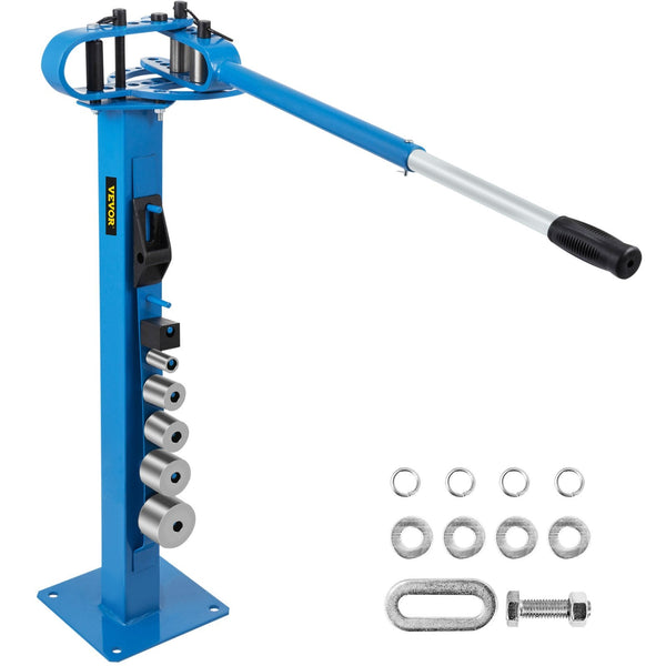 Yp 38 Metal Bender 1 Inch Flat Bar Square Rod Bending 7 Dies With Floor Stand Other Metalworking Supplies