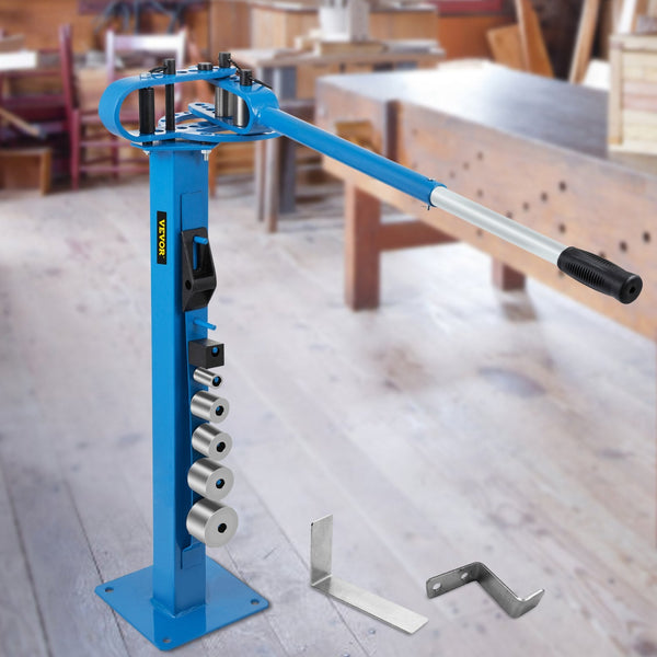 Yp 38 Metal Bender 1 Inch Flat Bar Square Rod Bending 7 Dies With Floor Stand Other Metalworking Supplies