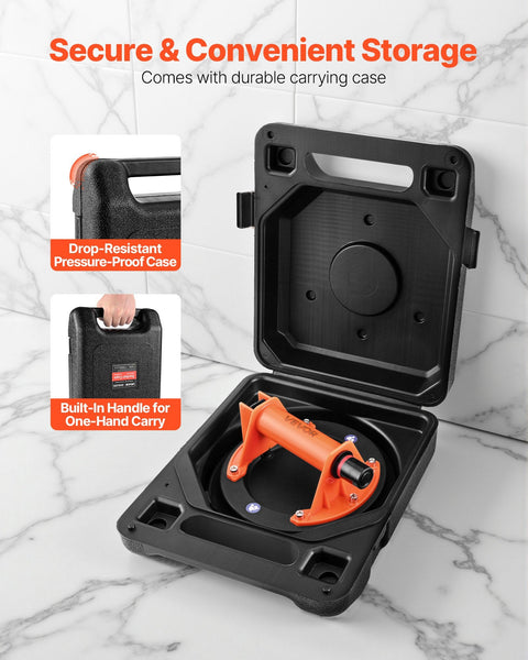 Vacuum Suction Cup 203 Mm Glass Lifter With Abs Handle 180 Kg Max Lifting Capacity Tile Tool Carrying Case For Large Granite Drywall Windows Pack Cran