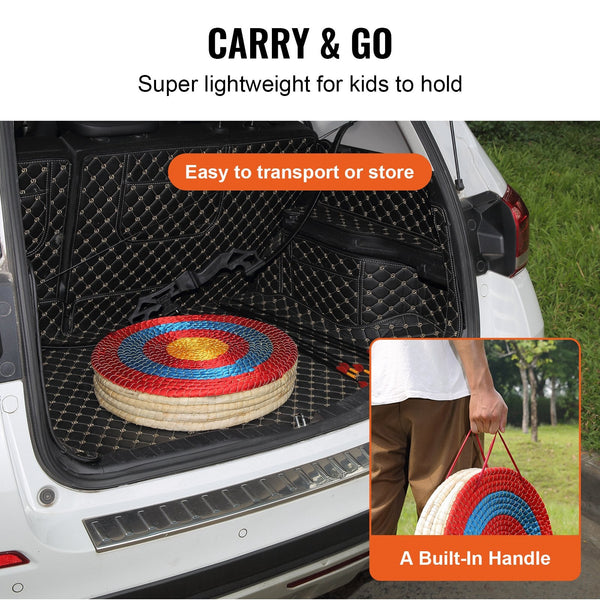 20 Inch 5 Layer Straw Archery Target Round Bow Shooting Practice Archery Targets
