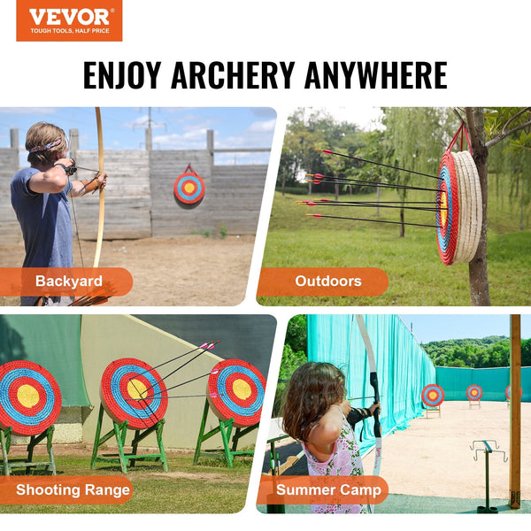 20 Inch 5 Layer Straw Archery Target Round Bow Shooting Practice Archery Targets