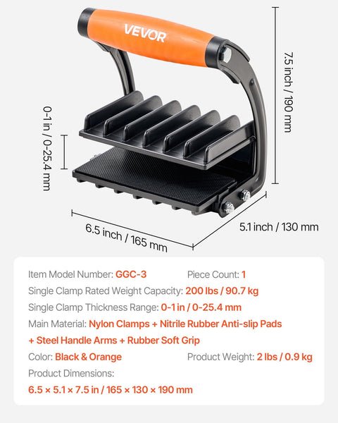Vevor Plywood Carrier 90.7 Kg Drywall Carrying Tool For 0 25.4 Mm Thickness Drywall Tools