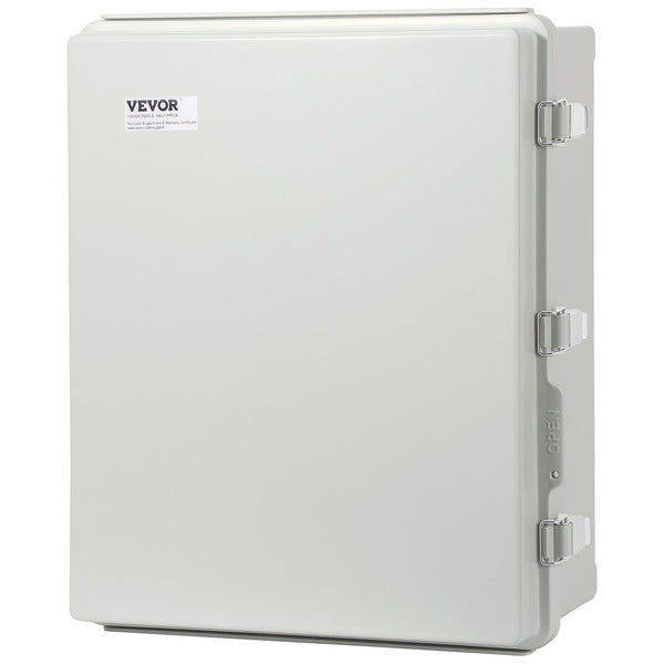 Vevor Outdoor Electrical Junction Box 350 X 250 150 Mm Abs Plastic Enclosure With Hinged Cover Stainless Steel Latch Ip67 Dustproof Waterproof For Pro