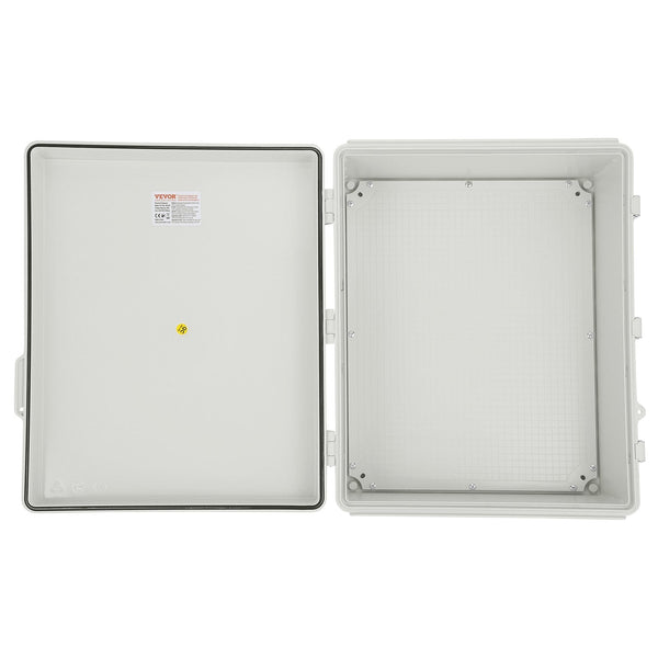 Vevor Outdoor Electrical Junction Box 350 X 250 150 Mm Abs Plastic Enclosure With Hinged Cover Stainless Steel Latch Ip67 Dustproof Waterproof For Pro