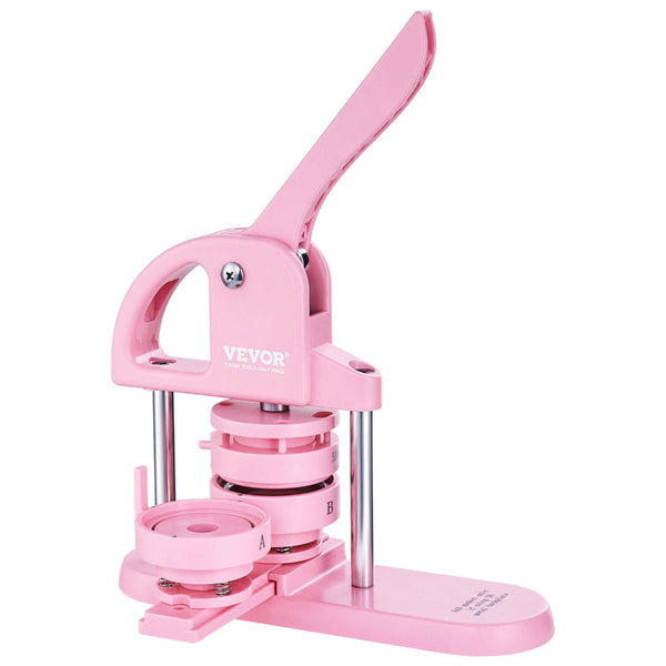 Vevor Button Maker 1/1.25/2.28 Inch (25/32/58Mm) 3 In 1 Pin 300Pcs Parts Machine With Panda Magic Book Ergonomic Arc Handle Punch Press Kit For Childr