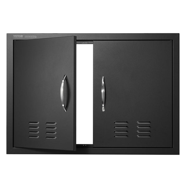 Vevor Bbq Access Door762 X533 Mm Double Outdoor Kitchen Cold Plate Flush Mount Wall Vertical With Handles And Ventss For Island Grilling Station Outsi