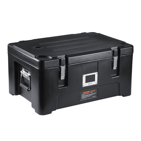 Insulated Food Pan Carrier 36Qt Capacity Stackable Catering Hot Box With Stainless Steel Pans Top Load Lldpe Warmer Elastic Side Handles And Buckles F