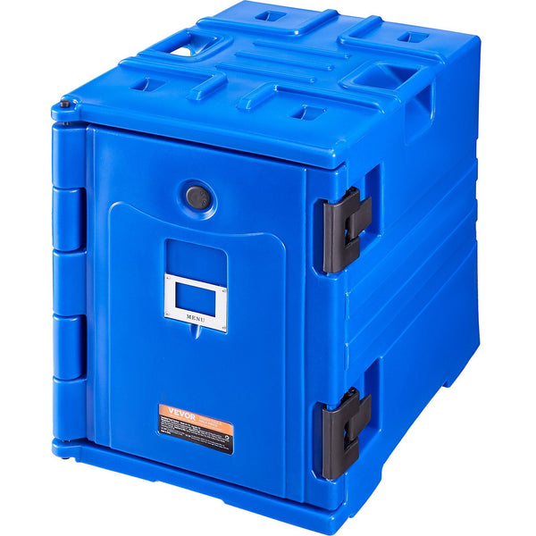 Insulated Food Pan Carrier 90L Hot Box For Catering With Double Buckles Front Loading Warmer Handles Stackable End Loader Restaurant Canteen Food Stor