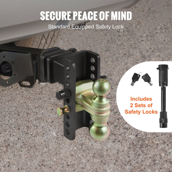 Trailer Hitch 6.35Cm Receiver 15Cm Drop 11.43Cm Rise Tow Ball Trailer Parts